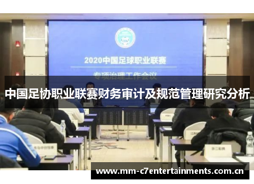 中国足协职业联赛财务审计及规范管理研究分析